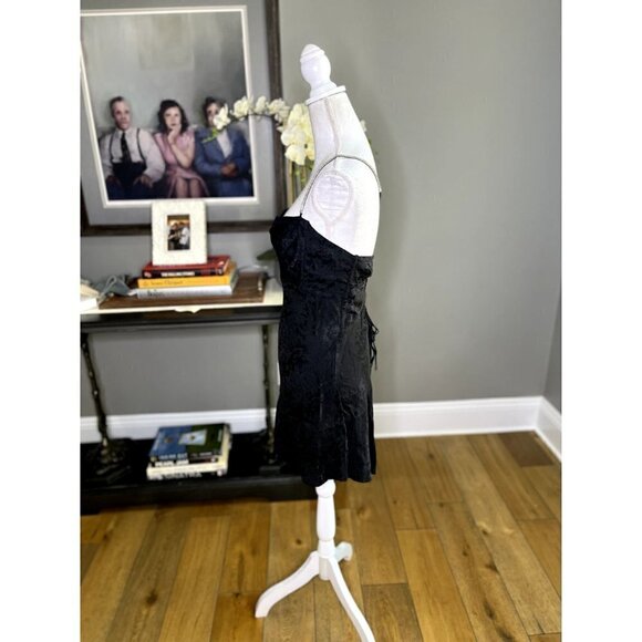 For Love & Lemons Gabrielle Mini Dress Black Women's Size Large - Picture 6 of 9